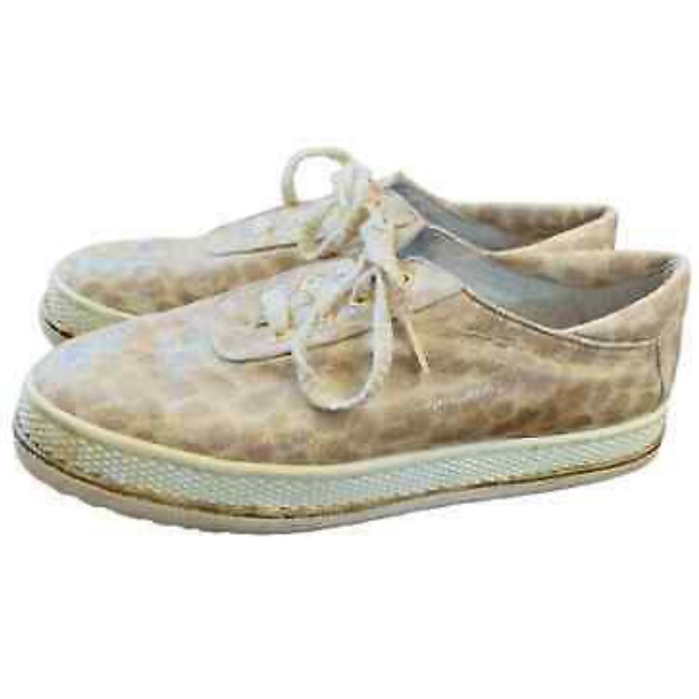 Stuart Weitzman Leopard Print Glittery Sneakers - image 5